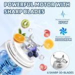 DENOKIN Cordless Portable Blender for Smoothies