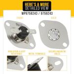 Thermal Fuse for Whirlpool KitchenAid Maytag Ovens