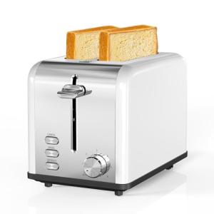 Simple Deluxe 2-Slice Toaster with Wide Slot