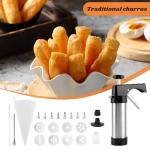 Stainless Steel Churro Maker with 8 Nozzles