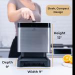 Compact Clear Ice Maker for Cocktails and Whiskey