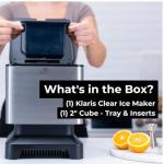 Compact Clear Ice Maker for Cocktails and Whiskey