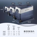 BODEGA 53Qt Portable Dual Zone Car Fridge