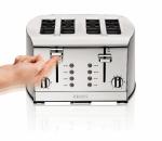 KRUPS Stainless Steel 4-Slice Toaster with Settings