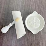 Versatile Ceramic Grater Plate with Peeler and Brush