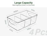 Kootek Stackable Refrigerator Organizer Bins (4 Pack)