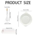 Versatile Ceramic Grater Plate with Peeler and Brush