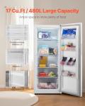 VEVOR 17 Cu.Ft Convertible Freezer and Refrigerator