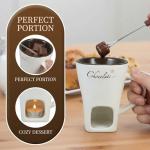 DECHOUS Chocolate Fondue Mug Set with Forks