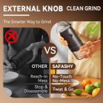 Compact Electric Burr Coffee Grinder with 40 Settings