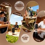 Compact Electric Burr Coffee Grinder with 40 Settings