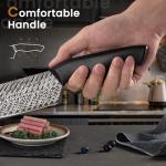 Amorston 15-Piece Kitchen Knife Set with Sharpener