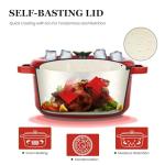 Overmont 5QT Enameled Cast Iron Dutch Oven