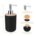 Bamboo Soap Dispenser for Kitchen and Bathroom