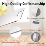 Stainless Steel Cutting Boards Set - 3 Pieces