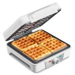4-Slice Belgian Waffle Maker with Nonstick Plates