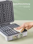 4-Slice Belgian Waffle Maker with Nonstick Plates
