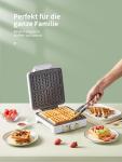 4-Slice Belgian Waffle Maker with Nonstick Plates