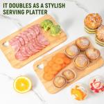 Mini Bamboo Cutting Boards – 2 Pack for Kitchen