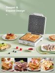 4-Slice Belgian Waffle Maker with Nonstick Plates