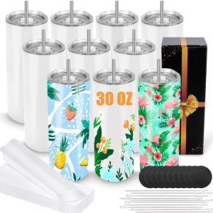 30 oz Insulated Sublimation Tumblers - 10 Pack