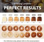 BUYDEEM Retro 4-Slice Toaster with Extra Wide Slots