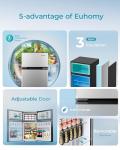 EUHOMY 3.2 Cu.Ft Mini Fridge with Freezer