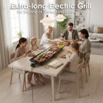 Electric Griddle & Teppanyaki Grill with Non-Stick Surface