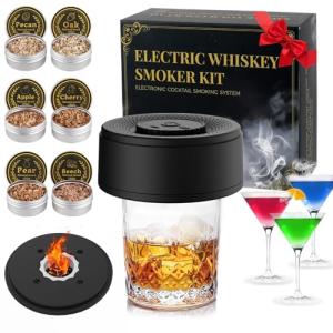 Cocktail Smoker Kit with Electric Lighter and Chips