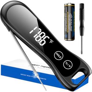 Digital Meat Thermometer with 180° LED Display
