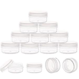 Clear 10ML Sample Containers with Lids, 10 Pack