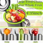 Quiet Powerful Cold Press Juicer with Wide Feed Chute