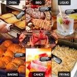 Digital Meat Thermometer with 180° LED Display