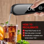 Digital Meat Thermometer with 180° LED Display