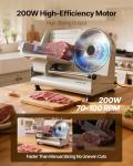 VEVOR 200W Electric Meat Slicer with Adjustable Thickness