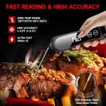 Digital Meat Thermometer with 180° LED Display