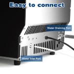 Stopsad 100lbs/24H Commercial Ice Maker, Stainless Steel