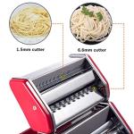 Stainless Steel Adjustable Pasta Maker - Classic Red