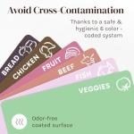 Pastel Flexible Plastic Cutting Board Mats Set of 6