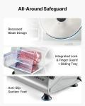 VEVOR 200W Electric Meat Slicer with Adjustable Thickness