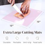 Pastel Flexible Plastic Cutting Board Mats Set of 6