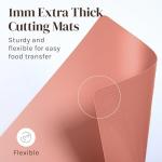 Pastel Flexible Plastic Cutting Board Mats Set of 6