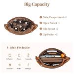 Genuine Leather Hobo Shoulder Bag for Women