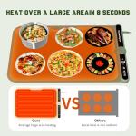 Versatile Waterproof Food Warming Mat with Adjustable Heat