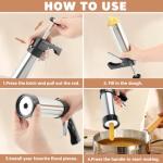 Stainless Steel Churro Maker Kit with Nozzles