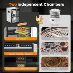 Electactic Dual Chamber Food Dehydrator with 12 Trays