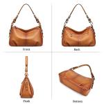 Genuine Leather Hobo Shoulder Bag for Women