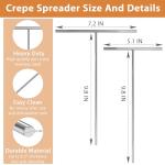 Crepe Spreader and Spatula Set - 3 Pieces