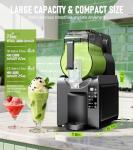 Easy Slushie Machine with LED Display & Auto-Clean