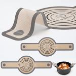 Silicone Bread Sling for Dutch Oven - 2 Grey Set